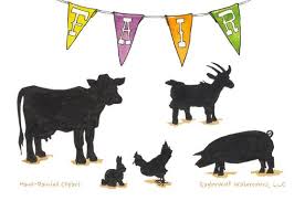 County Fair Farm Animal Silhouettes Animal Silhouette Animals Farm Animals