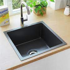 Cream ceramic kitchen sinks ukrainian keyboard online. Handmade Kitchen Sink With Strainer Black Stainless Steel