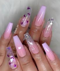 Melina S Nails On Instagram Glamour Nails Follow Doing Makeup Follo Acrylic Nails Coffin Short Purple Acrylic Nails Cute Acrylic Nail Designs