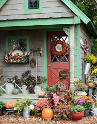 How to build a greenhouse from buildeazy. Fall Garden Shed Decor Outdoor Decorating Ideas