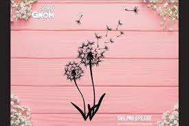 Download Dandelion Svg Flower Svg Dandelion Silhouette Flower Svg 510903 Svgs Design Bundles