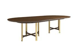 This dining table features a butterfly leaf insert that lets you easily add more serving space in a pinch. Marisa Double Pedestal Dining Table Racetrack Top Quintus