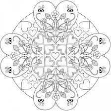 The coloring pages will help your child to focus on details while being relaxed and comfortable. 4 Heart Mandala Coloring Pages Stamping