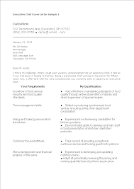 Look at the free sous chef cover letter sample below to get inspiration for the perfect pitch. Executive Chef Resume Cover Letter Templates At Allbusinesstemplates Com