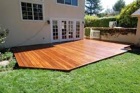 Build A Low Deck On The Ground Google Search Patio En Bois Patio Exterieur Mobilier Jardin