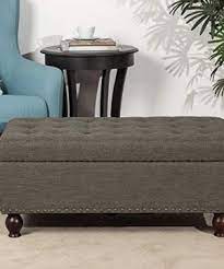 Rectangle coffee table tufted top sofa fabrics. Adeco Rectangular Fabric Bench Tufted Lift Top Footrest 40 Inches Large Storage Ottoman Sturdy Design Dark Brown Farmhouse Goals