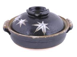 A donabe is a type of japanese clay cookware, used to cook hot pot dishes that can be enjoyed in any season. Maple Leaves Japanese Clay Pot