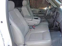 Headrest and console covers included. 2001 2003 Ford F 150 40 60 Split Bench With Opening Console Seat Covers Leather Interiors Only Headwaters Seat Covers