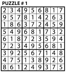 The levels of difficulty in sudoku. Sudoku Puzzle Education World
