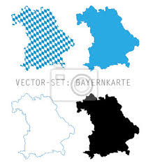 Die geologische karte von bayern im maßstab 1:25.000 (gk25) stellt das detaillierteste kartenwerk der geologischen landesaufnahme am bayerischen landesamt für umwelt (lfu) dar. Bayern Karten Umriss Vector Set Fototapete Fototapeten Raute Bayerischen Pastille Myloview De