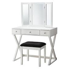 Black And White Vanity Table X Base Vanity Set Linon Vanity Set Bedroom Vanity Set Vanity