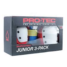 Pro Tec Pads Street Gear Junior 3 Pack Protections Unisex Kids Retro Ys