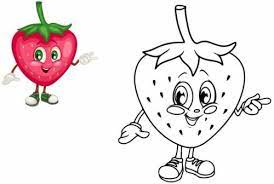 صور رسومات فواكه للتلوين pdf وخضراوات ملونة وسهلة للطباعة بأشكال جميلة bee coloring pages coloring pages art