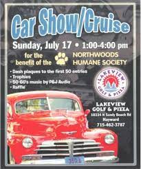 Car Show Cruise Lakeview Golf And Pizza Hayward Wi Lake View Car Show Car