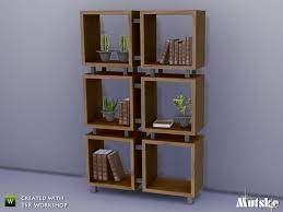 Build mode §1,395 2x1 this bookshelf is unlocked at level 8 of the business career while in the management branch. Mutske S Longford Bookshelf Sims 4 Cc Furniture Sims 4 House Design The Sims 4 Pc
