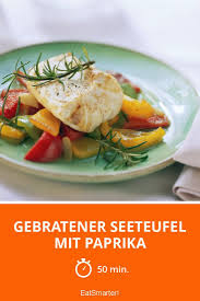 Gebratener Seeteufel Mit Paprika Rezept Seeteufel Rezepte Paprika