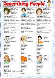 Describing People Learn English English Primary School English Vocabulary