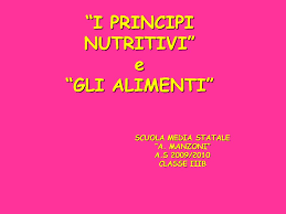 La loro conoscenza è alla base di una buona educazione alimentare. I Principi Nutritivi Ppt Video Online Scaricare