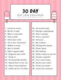 30 Day Self Care Challenge Rachel Corinne Self Care Activities Love Challenge Happiness Challenge