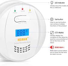 You need a carbon monoxide detector to protect against accidental do i need a smoke alarm in my carbon monoxide detector? Heiman Co 723esy Carbon Monoxide Detector With Lcd Display 5 Year Battery Life 10 Year Sensor Life Test Button Amazon De Baumarkt