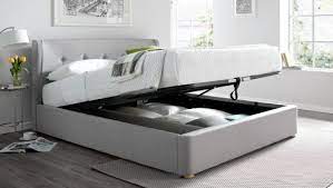 If you're redecorating a modern guest room, a slate gray bed with extra storage for towels and blankets is both beautiful and practical. Storage Beds Beds Frames With Storage Time4sleep