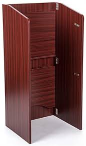 Displays2go Portable Lecterns With Folding Design Olilctfolbk Black Lecterns Podiums Carts Stands