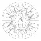Greifen sie mit ihrem kind zu den buntstiften und malen das mandala aus. Fasching Mandalas Fur Kindergarten Kita Und Schule