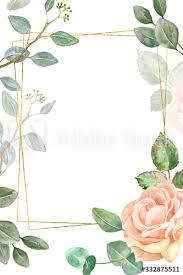 Beautiful flowers will always be in style, but if you're looking for wedding arrangements that are more unusual and unexpected, consider going green. Blush Roses Clipart Set Eucalyptus Leaves Floral Botanical Watercolor Frame Png Greenery Leafy Wedding Invitation Greeting Card Printable Embellishments Craft Supplies Tools Kromasol Com