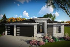 Plan 890097ah Modern One Level House Plan With 3 Car Garage Ranch Style House Plans One Level House Plans Prairie Style Houses