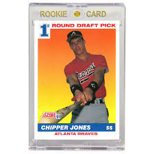 1991 topps tiffany chipper jones atlanta braves #333 baseball card. Chipper Jones Atlanta Braves 1991 Score 671 Rookie Card