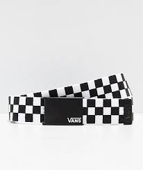 Vans Deppster Black White Checkered Web Belt Zumiez Off White Belt White Belt Checkered Outfit