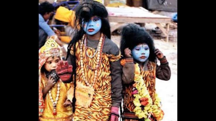 Magh Mela: 'lord Shiva' And 'bal Hanuman' Land At Magh Mela This Yr, Not To Bless But To Seek | Prayagraj News - Times of India