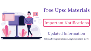 Civil services (preliminary) examination, 2021. Notification Archives Free Upsc Materials