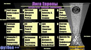 Удобная турнирная таблица чемпионата по футболу: Liga Evropy 2020 2021 Rezultaty Raspisanie Tablica 1 Tur Youtube