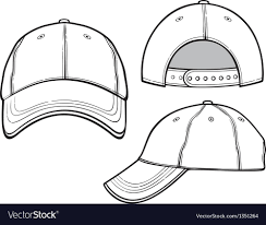 Baseball Cap Vector Image On Vectorstock Vector Background Pattern White Baseball Cap Cap
