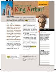 The king wanted to protect his son from attack by the saxons. King Arthur Pdf 103 Ipb43423 B R U3 May 3 2013 10 02 30 Historical Analysis Interactive Connect Across Texts The Short Story U201cthe Sword In The Course Hero
