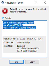 Then it can proceed and install the program. Why Does This Virtualbox Error Appear Call To Vidmessageslotmap Failed Last 0xc000000d 87 Verr Nem Vm Create Failed Super User