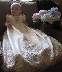 Custom Christening Or Baptism Dress Made From Your Wedding Etsy In 2021 Christening Gowns Baby Christening Gowns Christening Dress