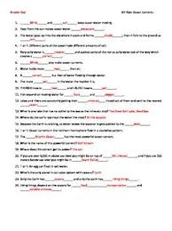 Video Worksheet Movie Guide For Bill Nye Ocean Currents Bill Nye Nursing Student Tips Ocean Current