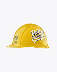 Download Matte Hard Hat Mockup Half Side View In Apparel Mockups On Yellow Images Object Mockups