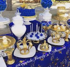 Royal Blue And Gold Gold Baby Showers Royal Prince Baby Shower Blue Baby Shower