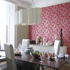 Dining Room With Wallpaper Accent Wall Textured Wallpaper Accent Wall Wallpaper Accent Wall Dining Room Wallpaper