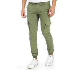 Franklin Marshall Cunningham Cargo Trousers Cargo Trousers Slim Pants Men Olive Pants Men