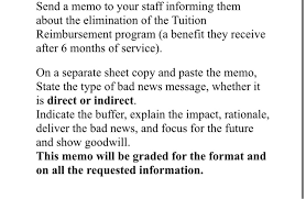 The employee in this benefit termination letter sample was fired for misconduct. Send A Memo To Your Staff Informing Them About The Chegg Com