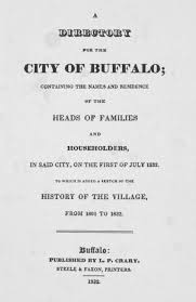 County routes never enter villages or cities; Buffalo New York City Directories 1828 1893 New York Genealogy