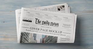 Daily Newspaper Psd Mockup Vol3 Psd Mock Up Templates Pixeden Daily News Paper Paper Presentation Newspaper