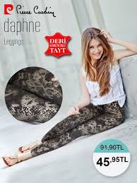 Pierre Cardin Daphne Tayt Avrupa Networking Taytlar Pierre Cardin Deri Tayt