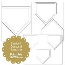 Printable Baseball Diamond Shape Template Baseball Diamond Baseball Printables Baseball Posters