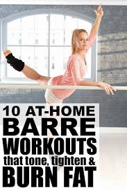 10 at home barre workouts that burn fat