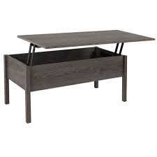 Product title modern wood lift top coffee table with hidden compartment and lower shelf, gray average rating: Homcom 39 Modern Lift Top Coffee Table Desk With Storage Walmart Com Walmart Com